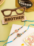 NVR Men Set of 2 Blue Artificial Stones & Beads Thread Rakhi, Combo for Rakshabandhan