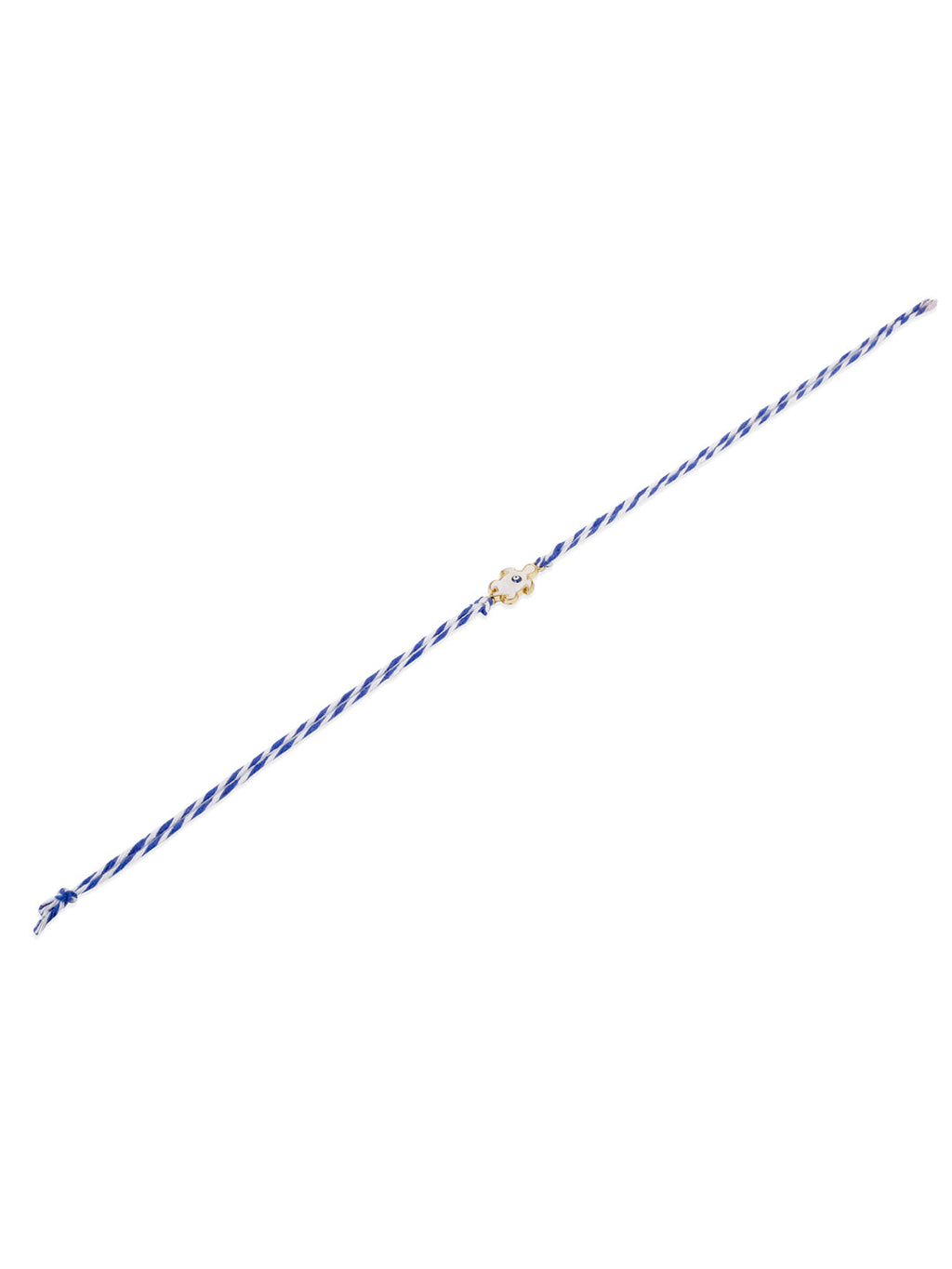 NVR Men Blue Evil Eye Thread Rakhi with Roli Chawal Chandan & Mishri