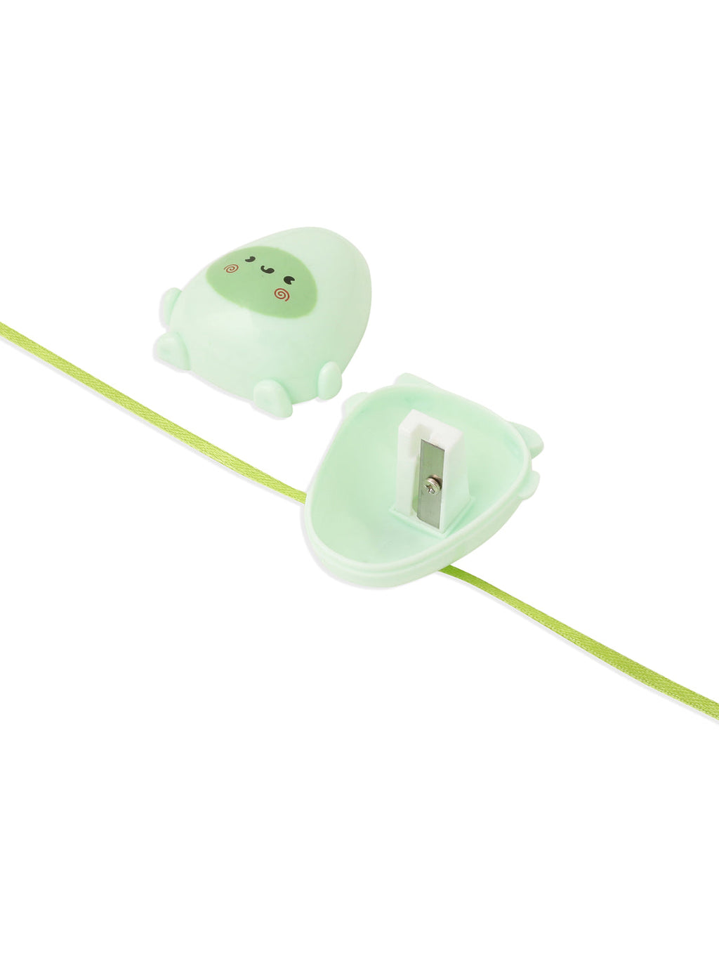 NVR Kids Handmade Green Thread Rakhi with Roli Chawal Chandan & Mishri