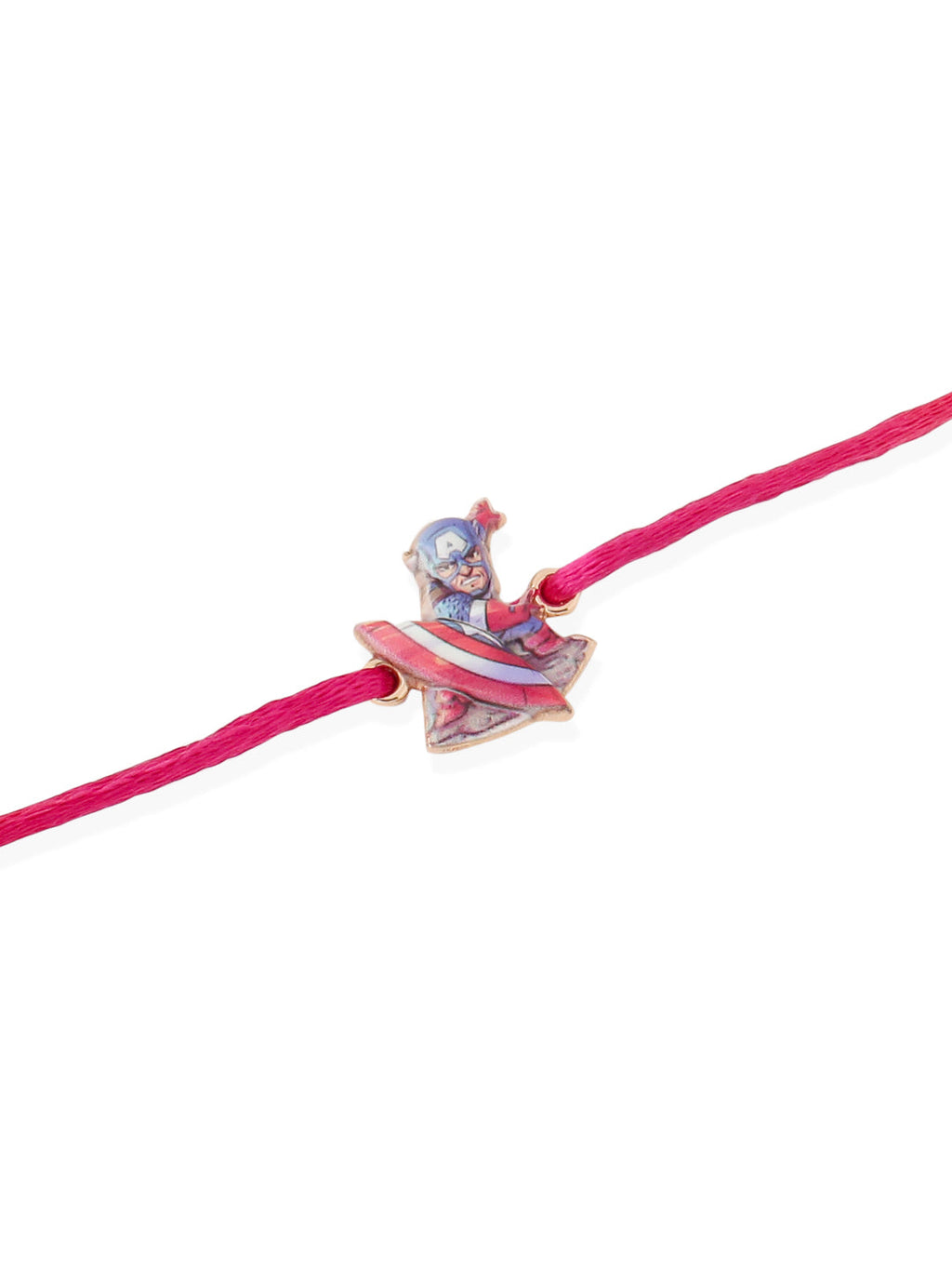 NVR Kids Set of 2 Cartoon Character Purple & Red Thread Rakhi with Roli Chawal Chandan & Mishri