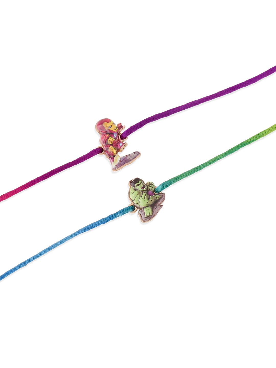 NVR Kids Set of 2 Cartoon Design Multicolor Thread Rakhi, Combo for Rakshabandhan
