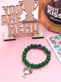 NVR Kids Cartoon Design Green Artificial Beads Thread Rakhi, Combo for Rakshabandhan