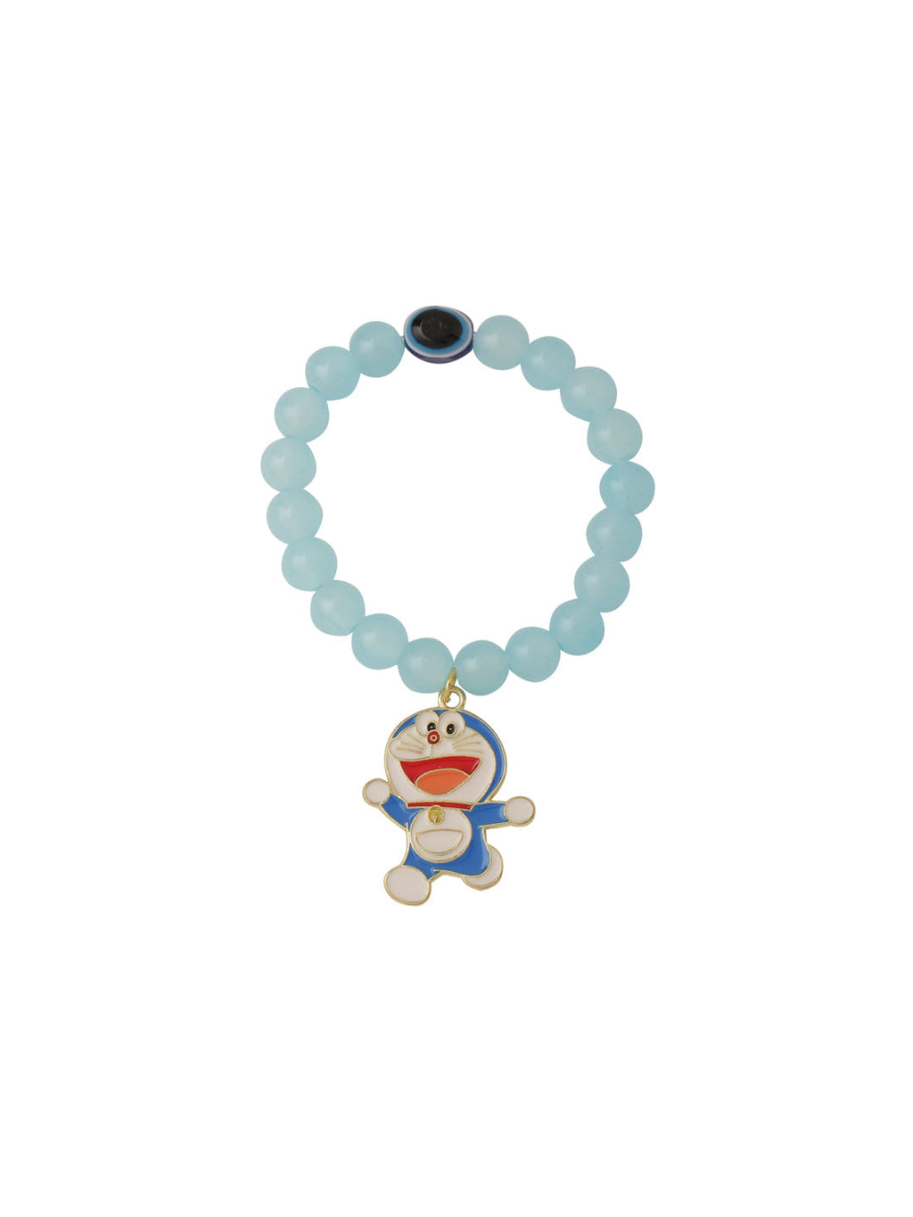 NVR Kids Cartoon Design Sky BLue Artificial Beads Thread Rakhi, Combo for Rakshabandhan