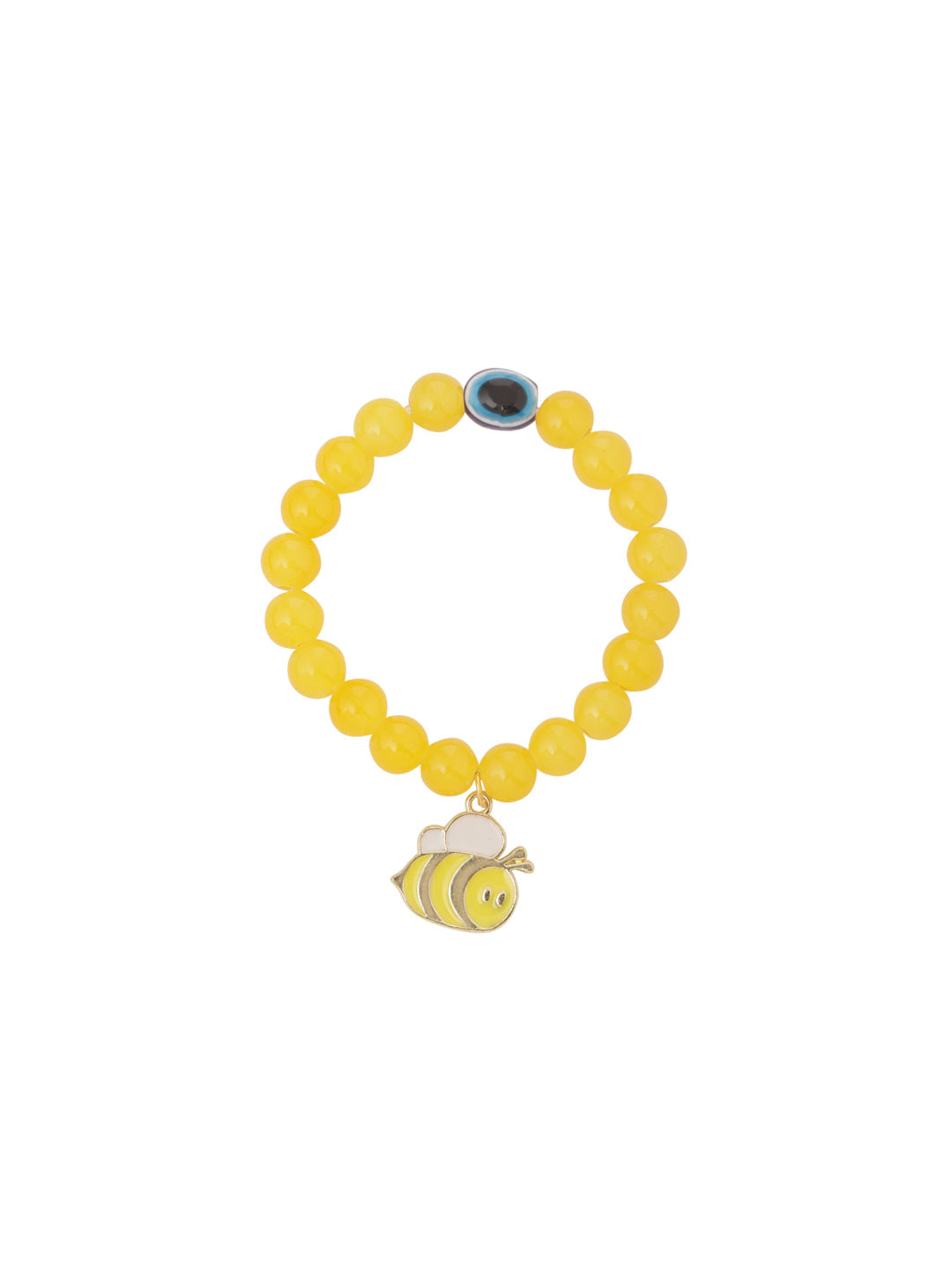 NVR Kids Cartoon Design Yellow Artificial Beads Thread Rakhi, Combo for Rakshabandhan