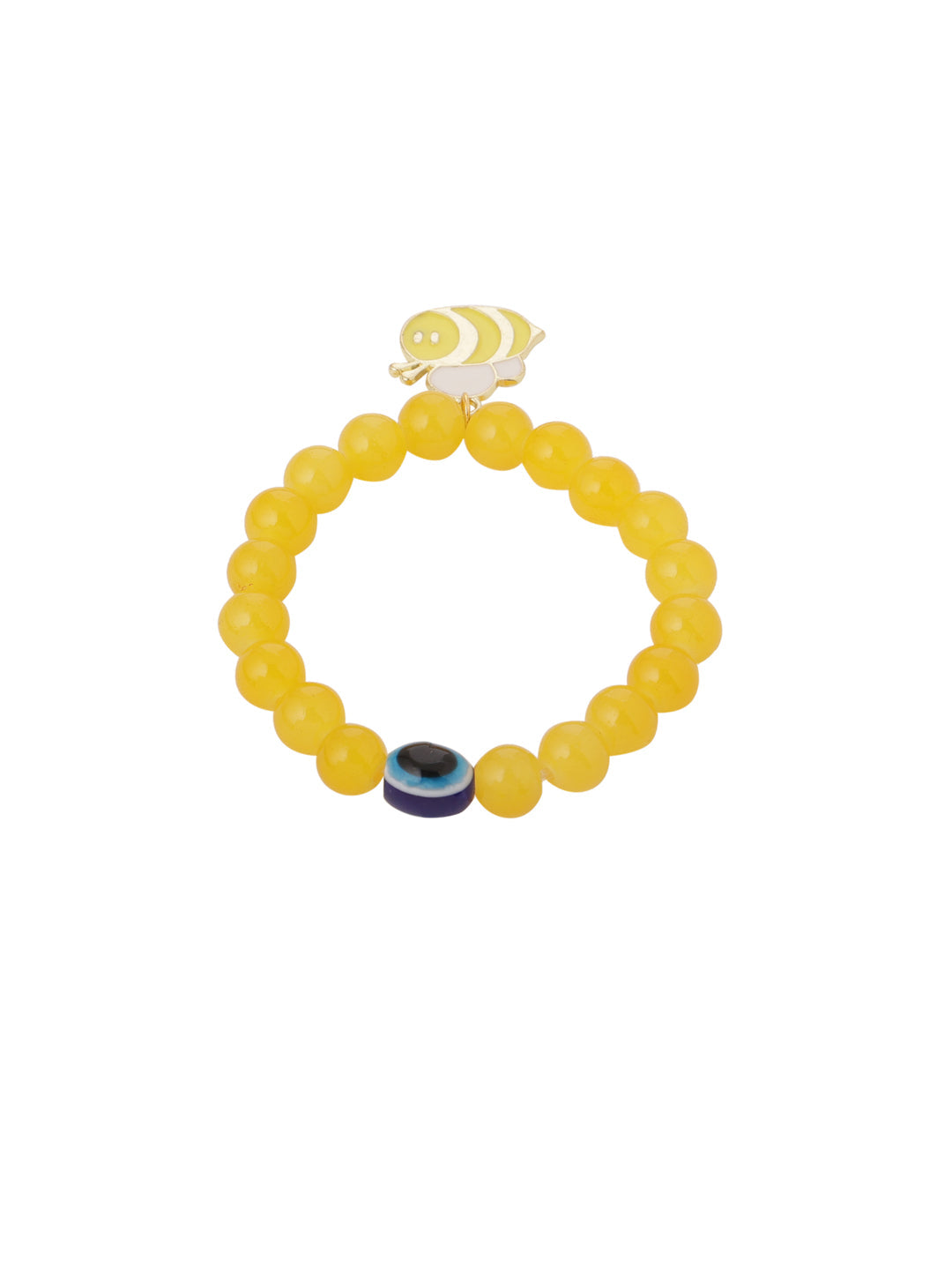 NVR Kids Cartoon Design Yellow Artificial Beads Thread Rakhi, Combo for Rakshabandhan