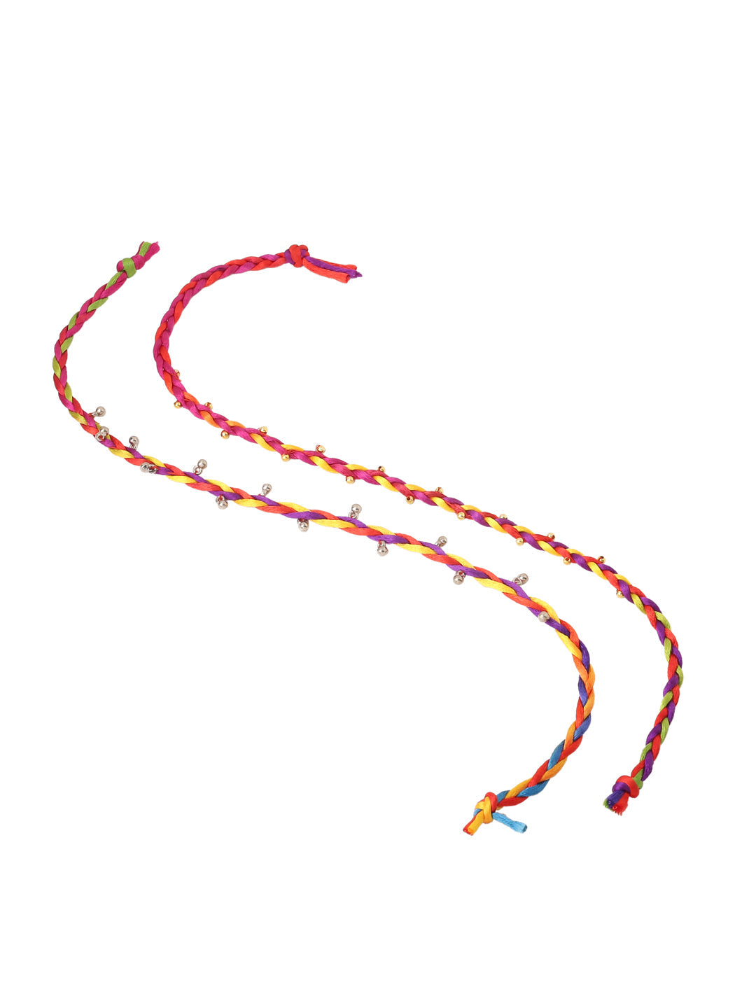 NVR Men Multicolor Artificial Beads Thread Rakhi, Combo for Rakshabandhan