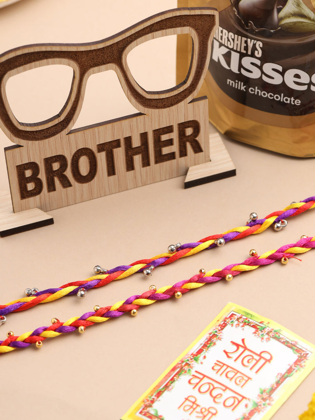 NVR Men Multicolor Artificial Beads Thread Rakhi, Combo for Rakshabandhan