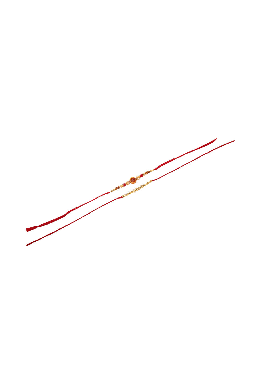 NVR Men's Set of 2 Red Religious Thread Rakhi, Combo for Rakshabandhan