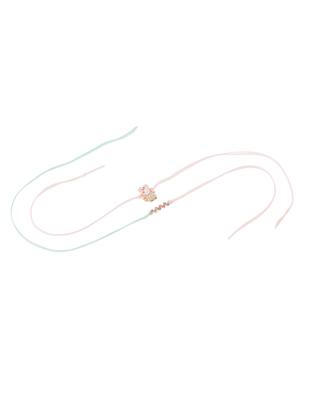 NVR Kids Set of 2 Cartoon Artificial Stones Thread Rakhi, Combo for Rakshabandhan