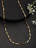 NVR Men Gold-Polished Stainless Steel Chain