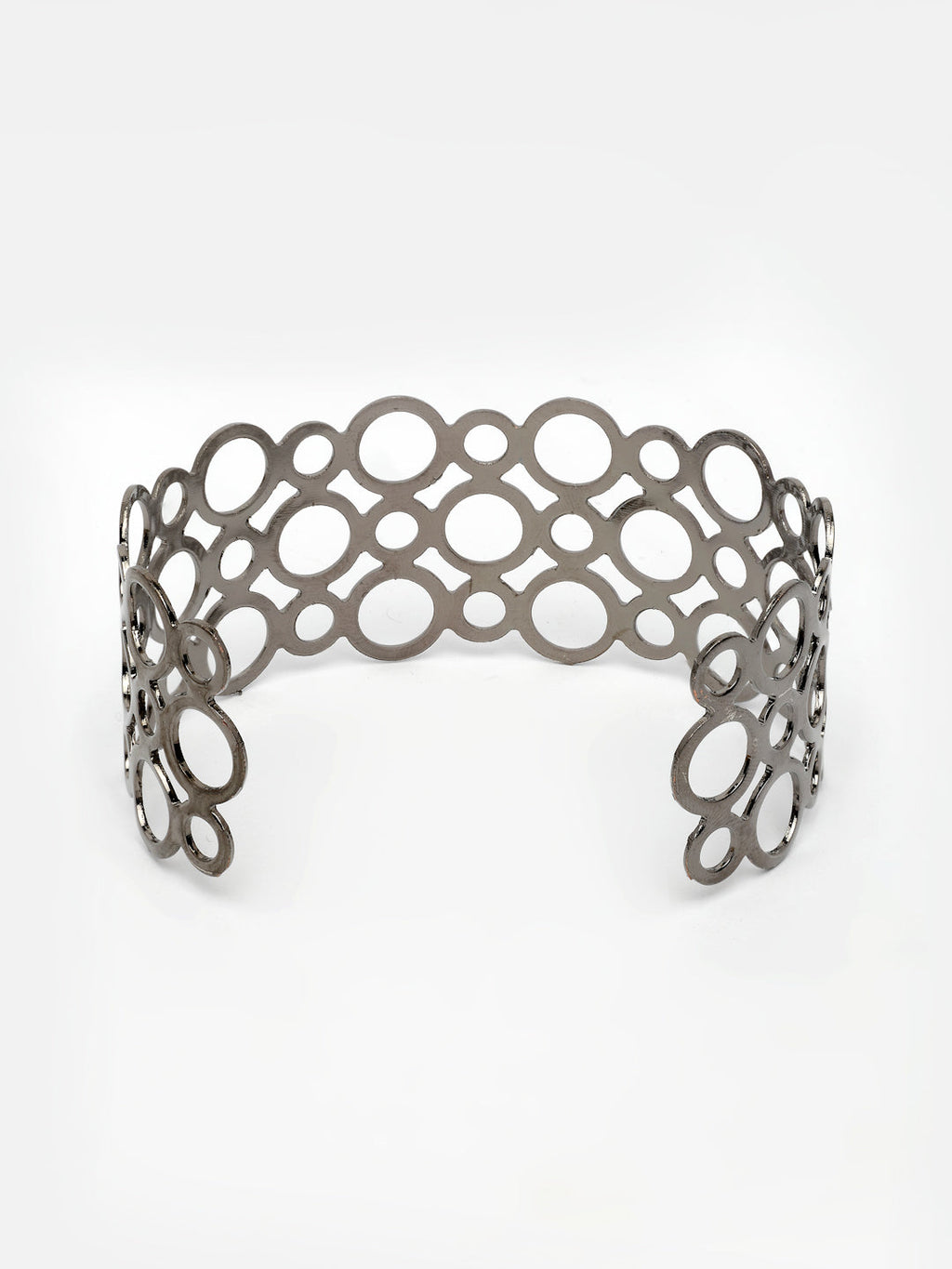 NVR Women's Rhodium-Plated Cuff Bracelet