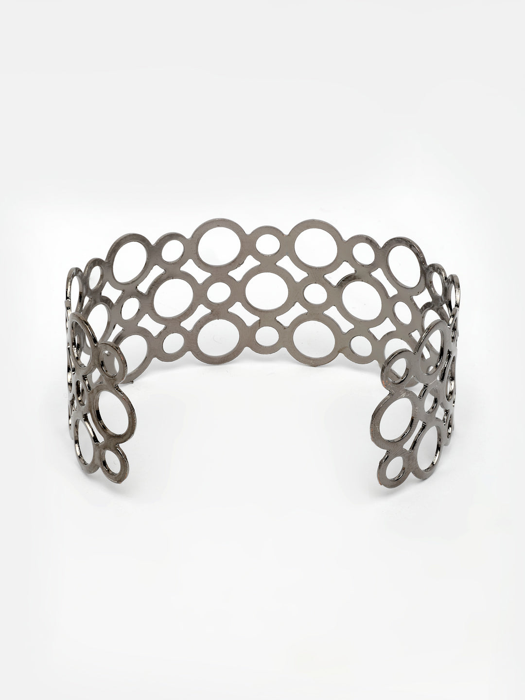 NVR Women's Rhodium-Plated Cuff Bracelet