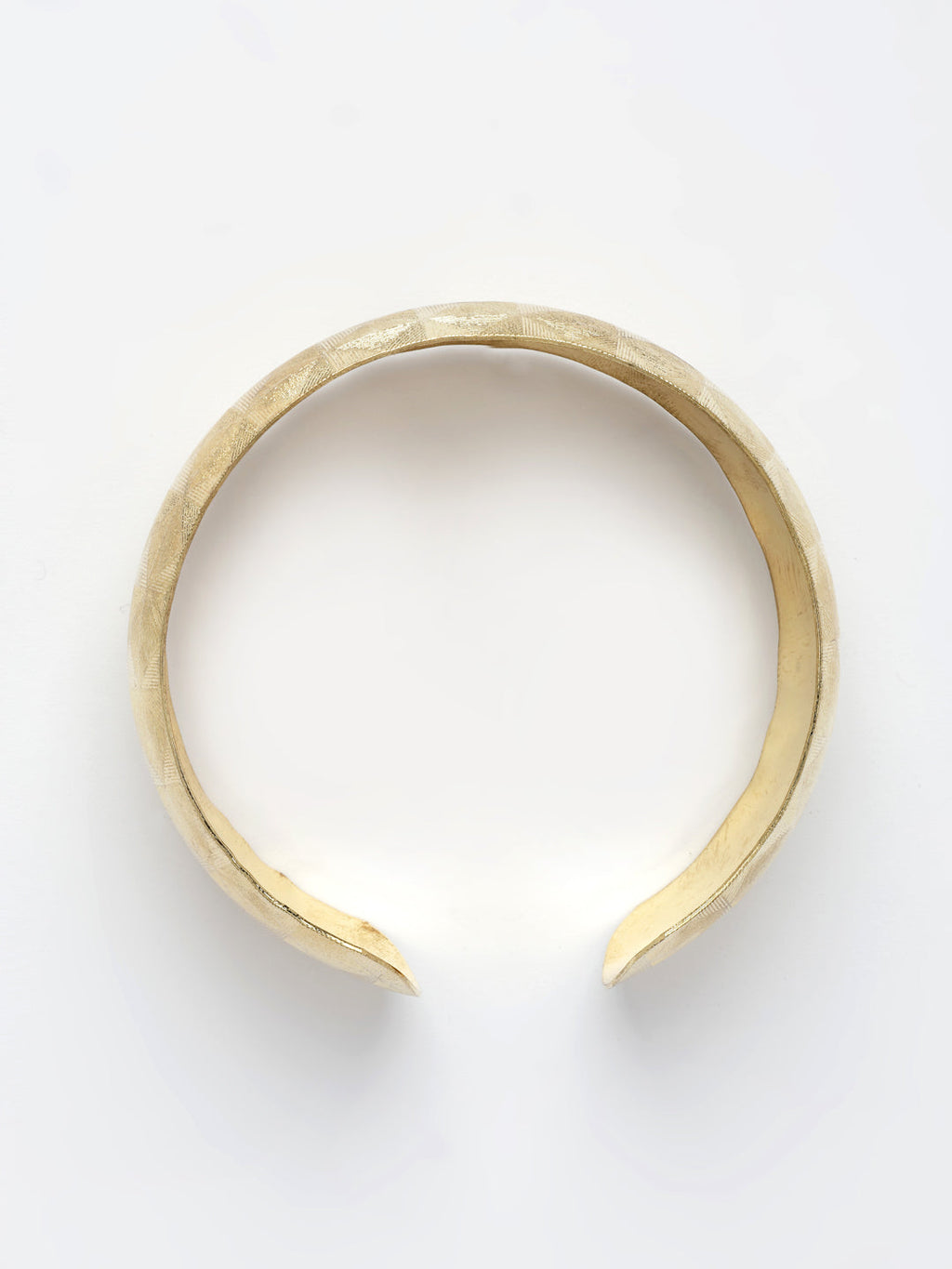 NVR Women's Gold-Polished Self-design Cuff Bracelet
