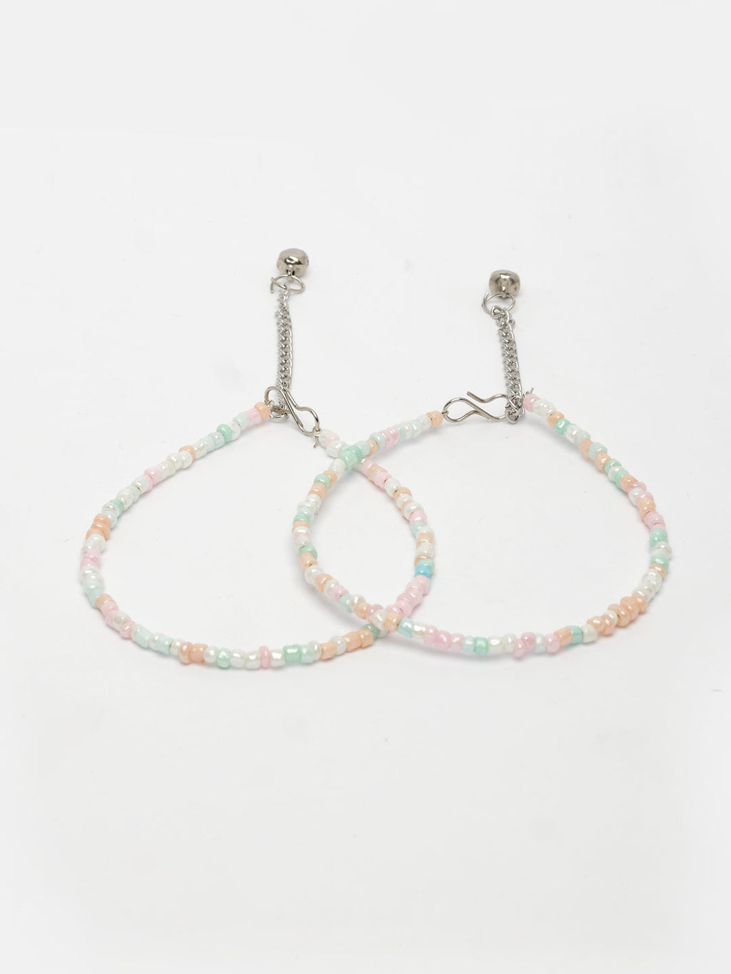 NVR Women's Multi-Coloured Artificial Beads Anklet