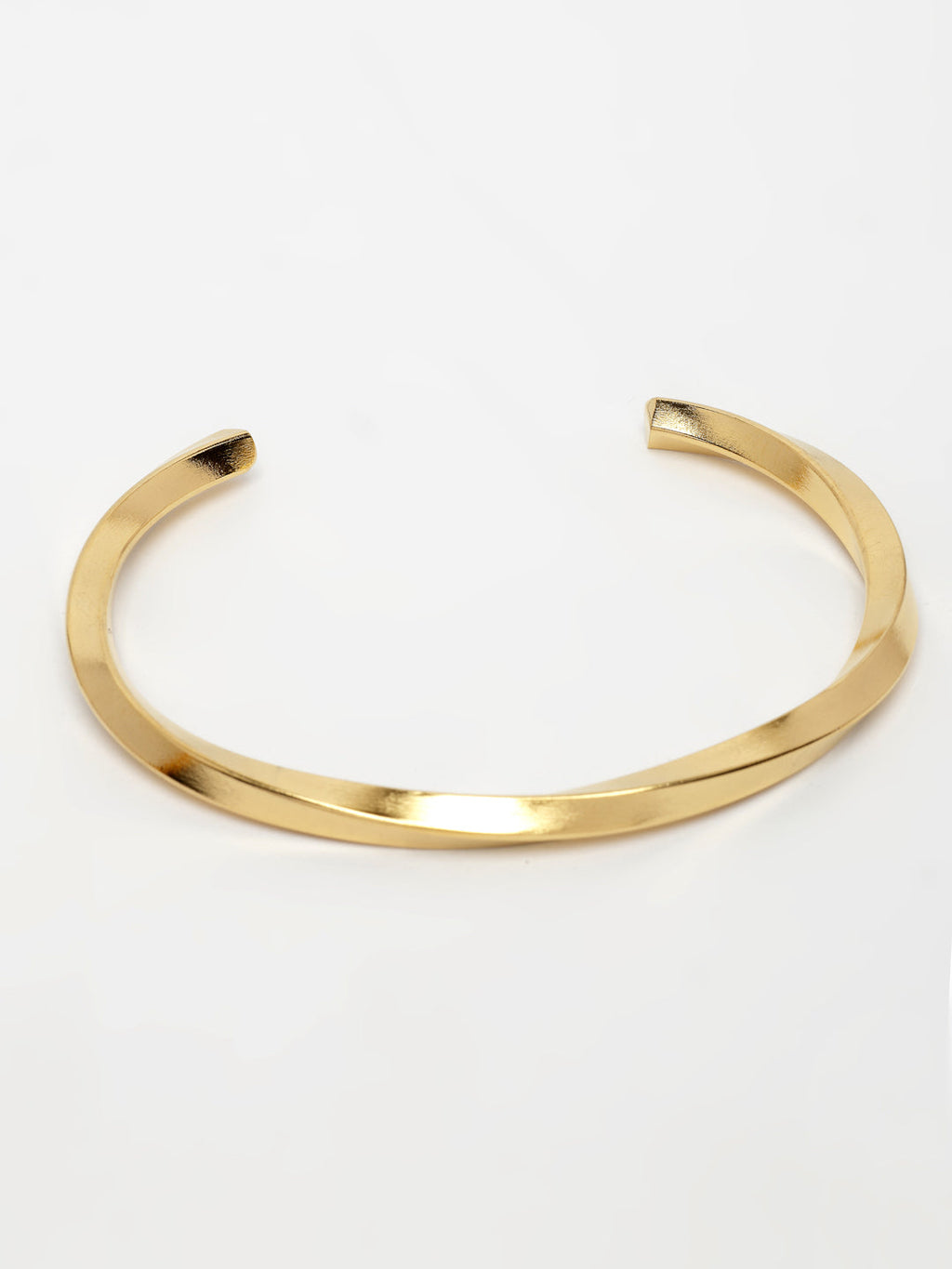NVR Men's Gold-Polished Stainless Steel Cuff Bracelet