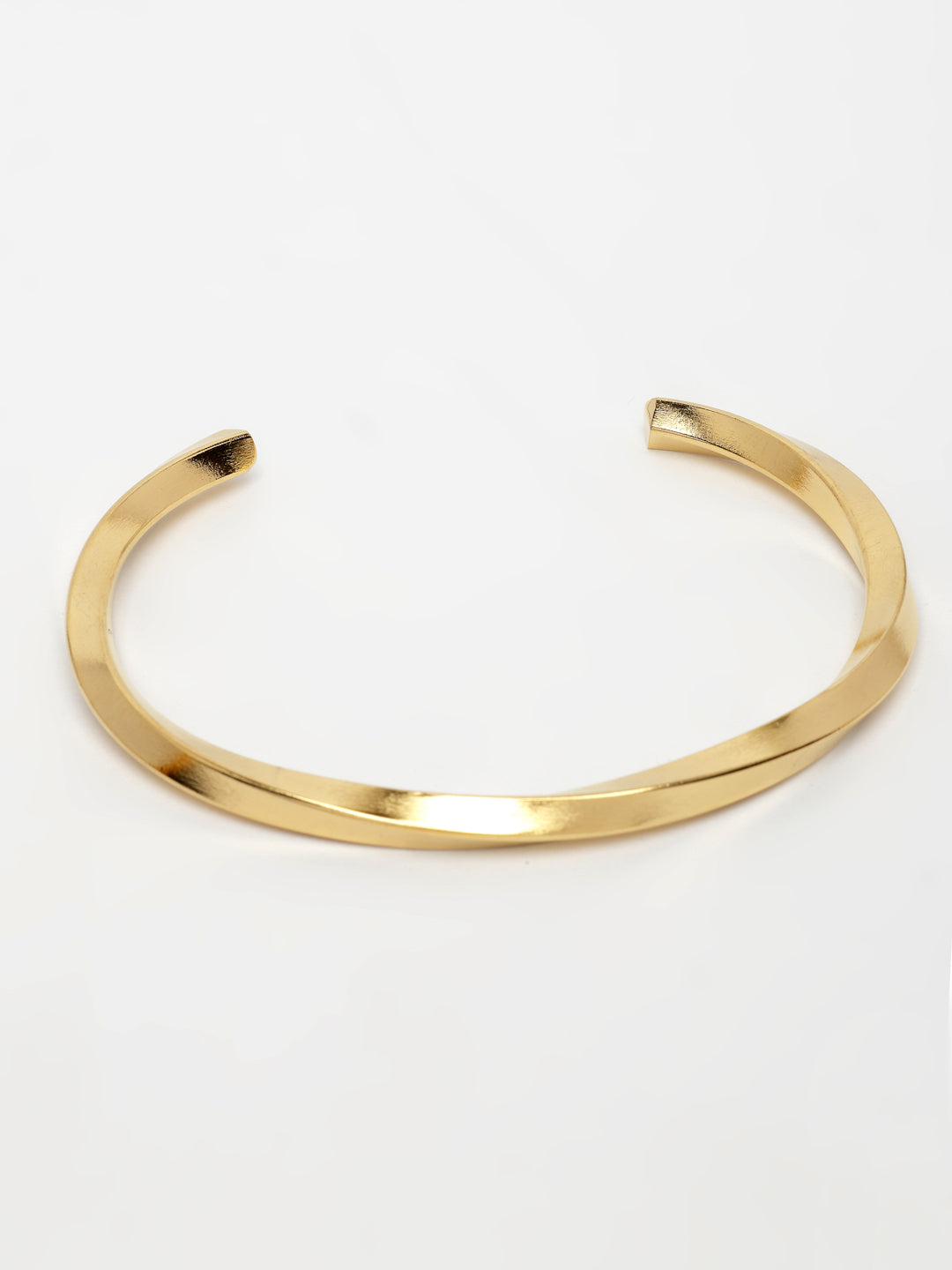 NVR Men's Gold-Polished Stainless Steel Cuff Bracelet