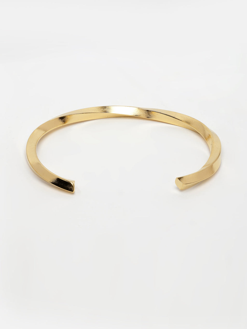 NVR Men's Gold-Polished Stainless Steel Cuff Bracelet