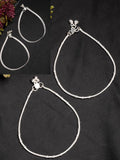 NVR Women's Pair of 2 Silver-Plated Anklets