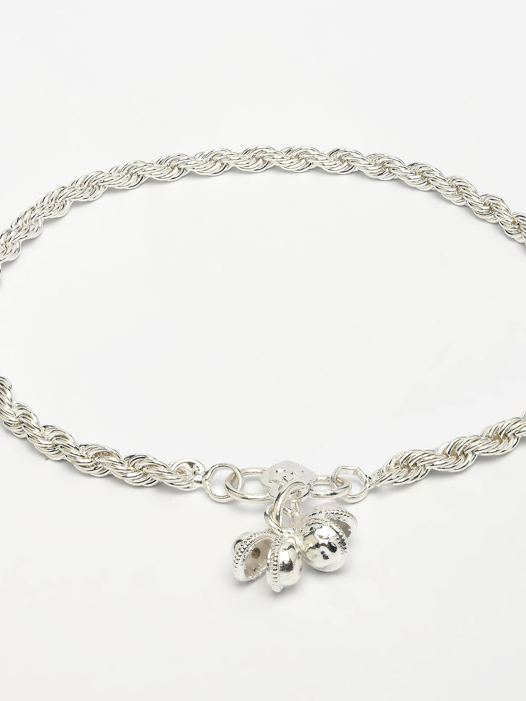 NVR Women's Pair of 2 Silver-Plated Anklets