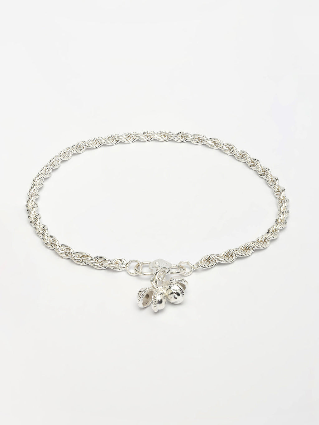 NVR Women's Pair of 2 Silver-Plated Anklets