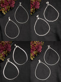 NVR Women's Pair of 4 Silver-Plated Anklets