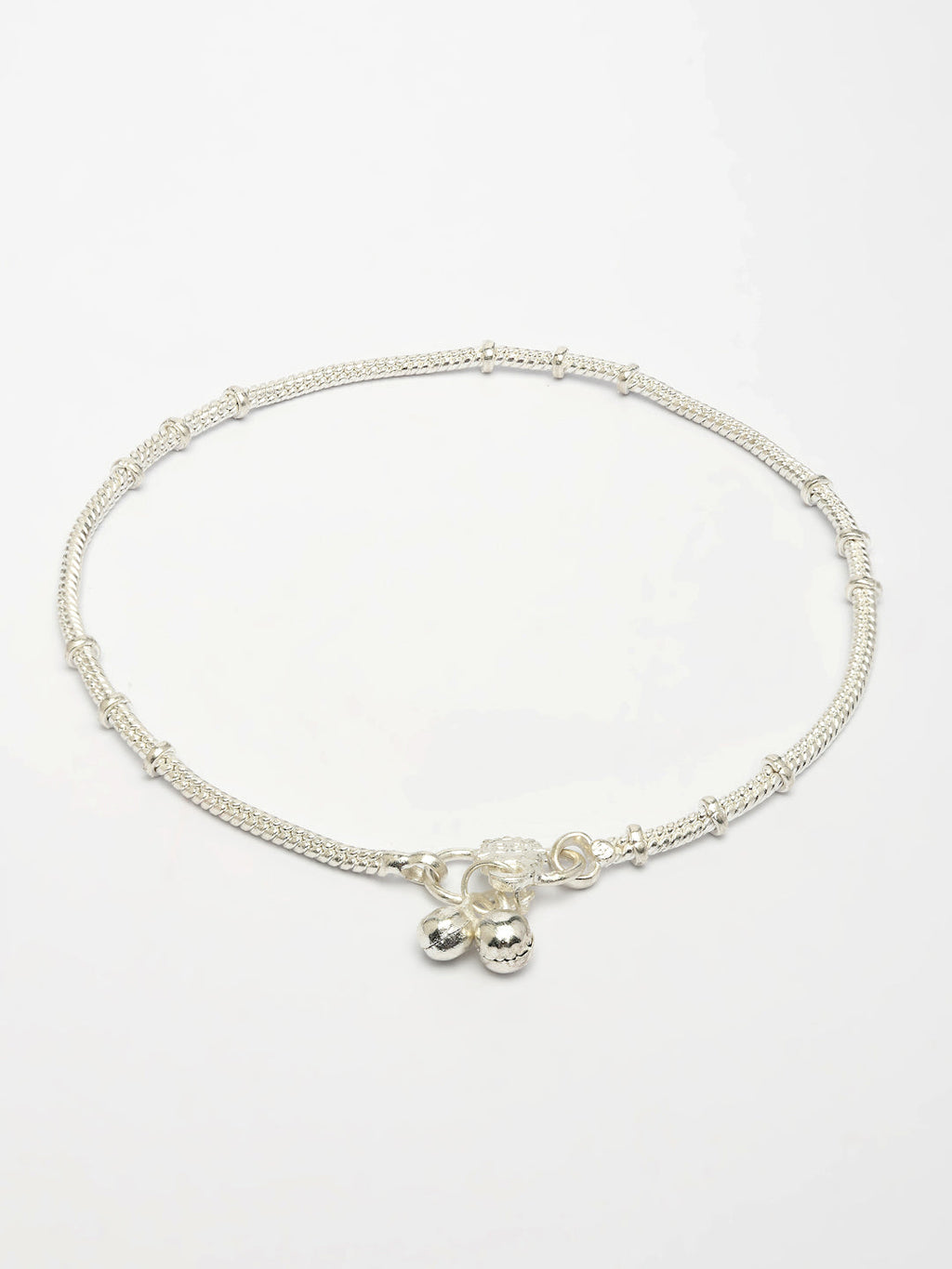 NVR Women's Set of 2 Silver-Plated Anklets