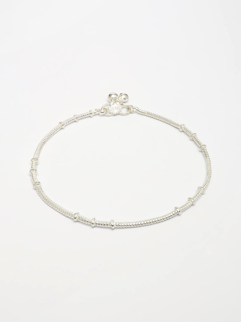 NVR Women's Set of 2 Silver-Plated Anklets