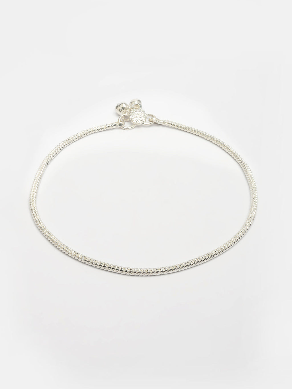 NVR Women's Set of 2 Silver-Plated Anklets
