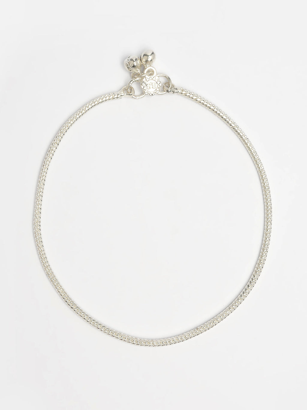 NVR Women's Set of 2 Silver-Plated Anklets