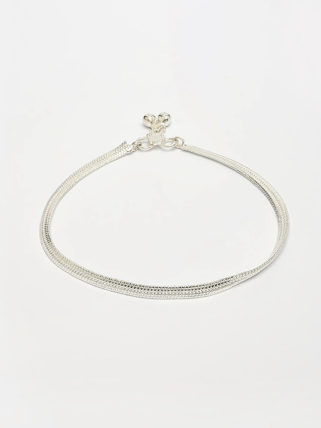 NVR Women's Set of 2 Silver-Plated Anklets