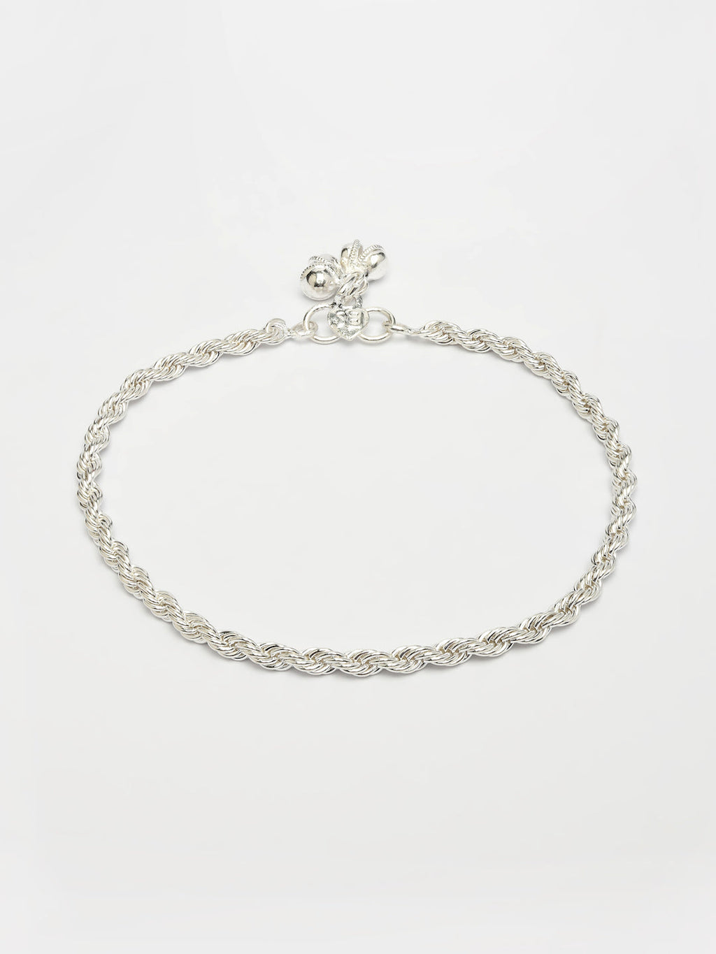 NVR Women's Set of 2 Silver-Plated Anklets