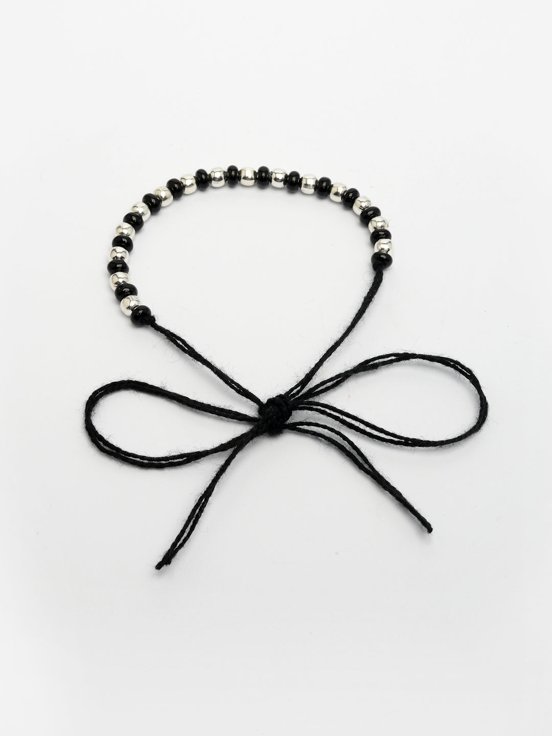 NVR Kids Pair of 2 Rhodium-Plated Artificial Beads Nazariya Link Bracelet