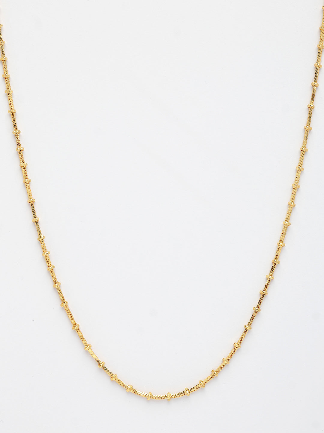 NVR Women's Set of 3 Gold-Polished Minimal Chain