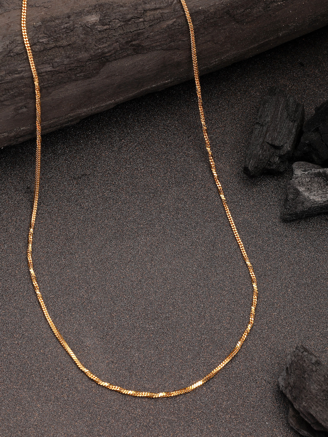 NVR Women's Set of 3 Gold-Polished Minimal Chain