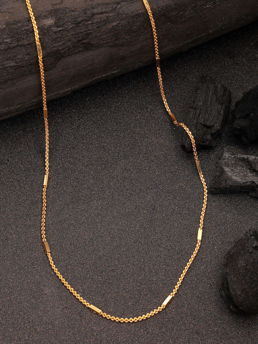 NVR Women's Set of 5 Gold-Polished Minimal Chain