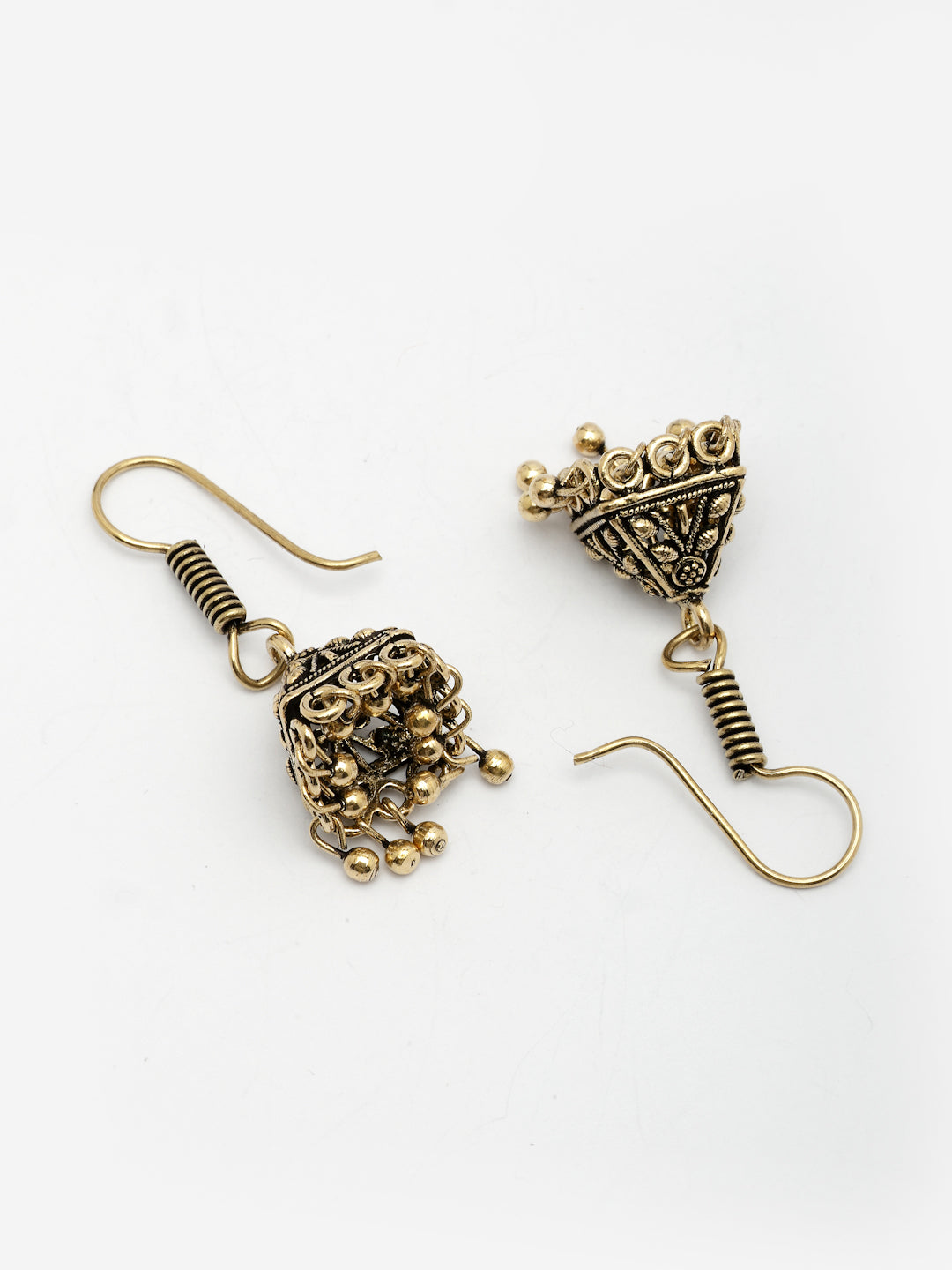NVR Women Set of 3 Oxidized Traditional Fashion Earrings