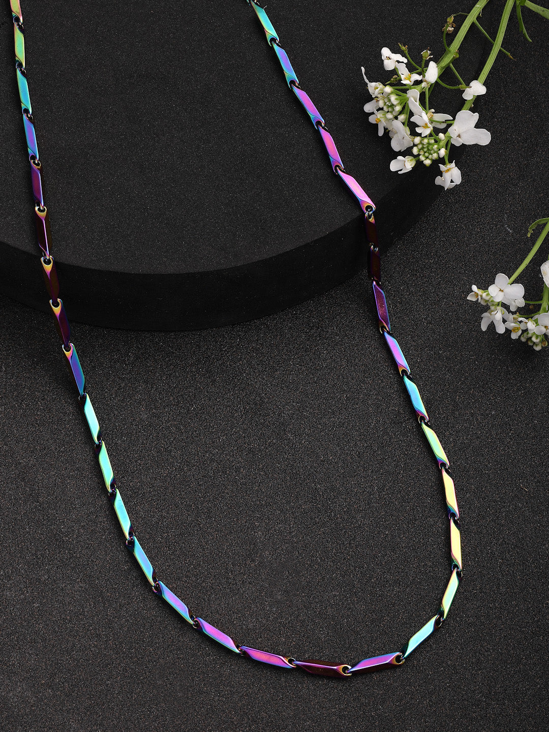 NVR Men Set of 3 Stainless Steel Stylish Chain