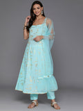 Ahalyaa Women's Traditional wear Kurta Set - Blue