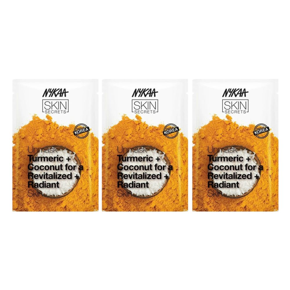 Nykaa Skin Secrets Indian Rituals Turmeric + Coconut Sheet Mask For Revitalized & Radiant Skin