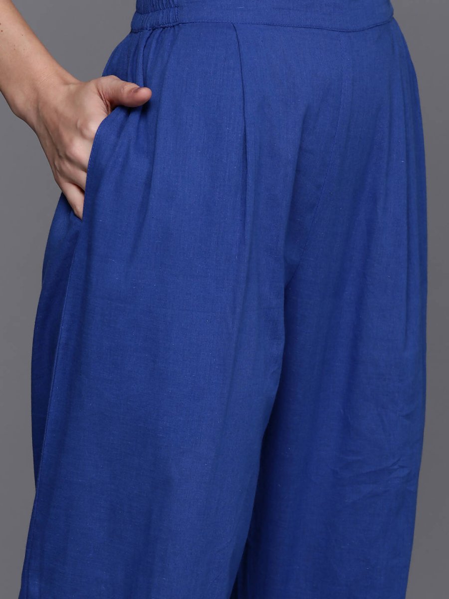 Ahalyaa Women's Traditional wear Kurta Set - Indigo blue