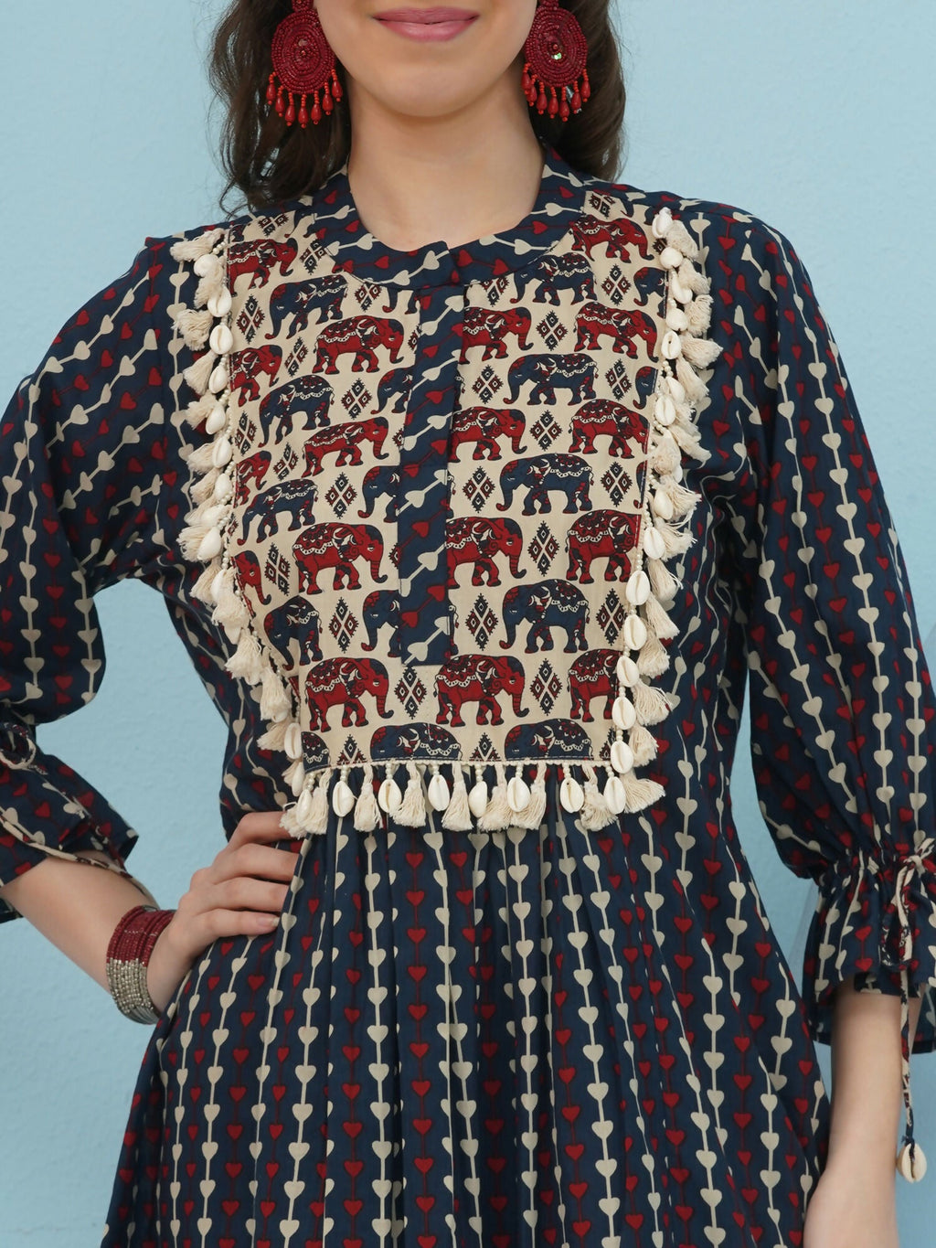 Joban Fashion Blue Printed Co Ord Set