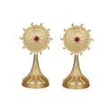 Joban Fashion Women Matte Gold Brass Earrings