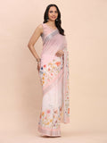 Shree Shyam Fashion Linen Cotton Light Pink Saree