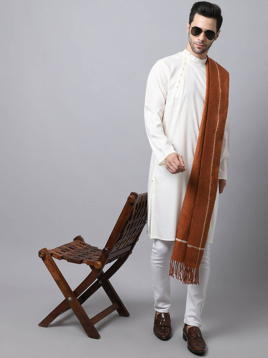 Even Apparels White Cotton Pure Cotton Men's Kurta With Side Placket