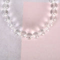 NVR Men & Women Transparent Beaded Elasticated Bracelet