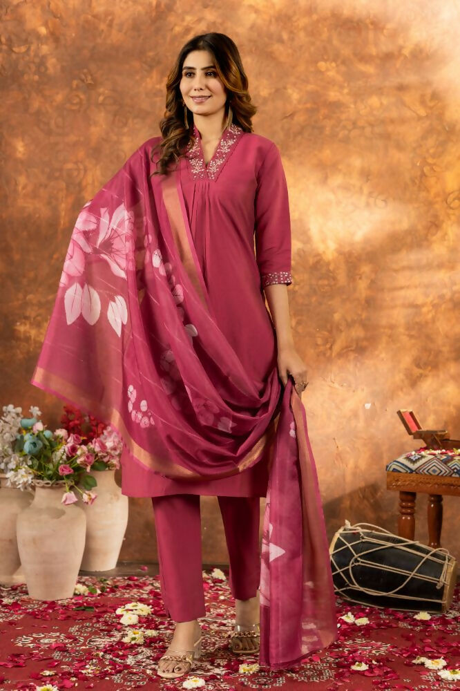 Gajari Ready to Wear Salwar Kameez Set for Women by Infinity Export
