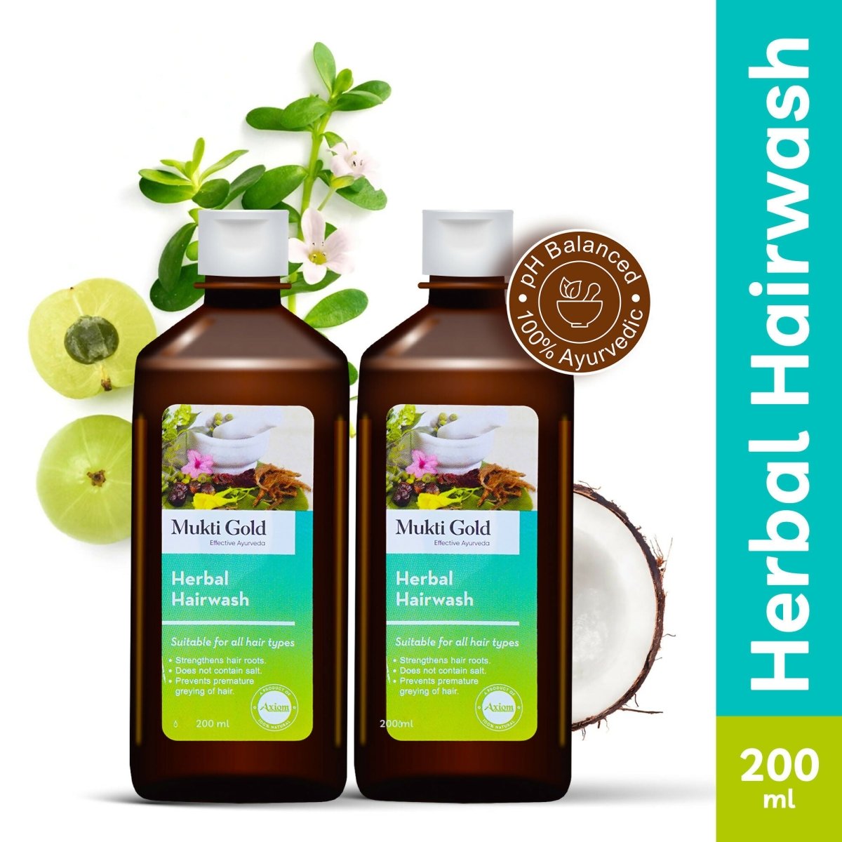 Axiom Mukti Gold Herbal Hair Wash