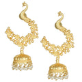Joban Fashion Women Matte Gold Brass Jhumka