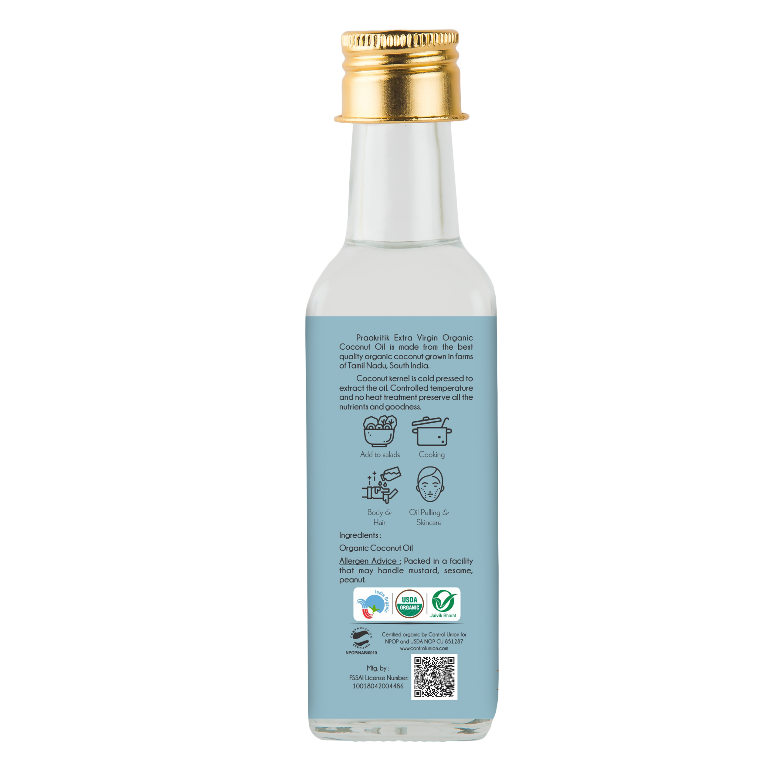 Praakritik Organic Extra Virgin Coconut Oil