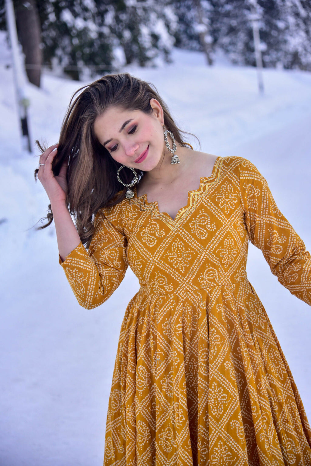 Jyoti Fashion Women's Mustard Cotton Silk Heavy Digital Printed Kurta Plazo Set